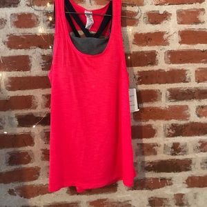 Champion exercise shirt with built in bra